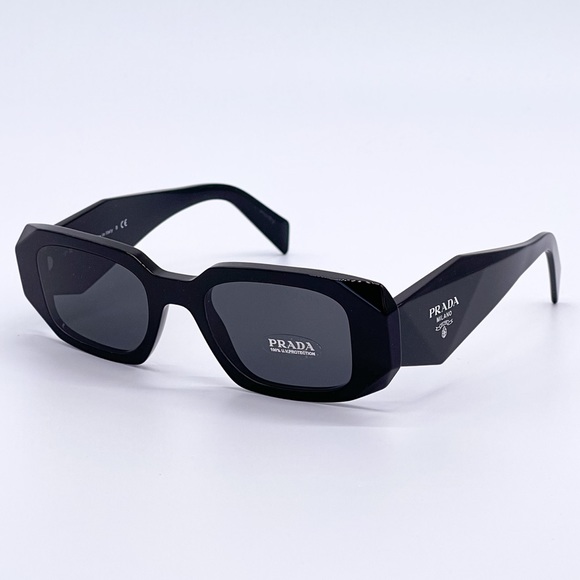 NEW PRADA PR17WS BLACK SUNGLASSES PRADA PR 17WS 1AB5S0 NEW PRADA SYMBOLE - Picture 2 of 13